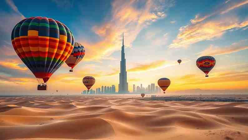 Hot Air Balloon Ride Dubai Desert