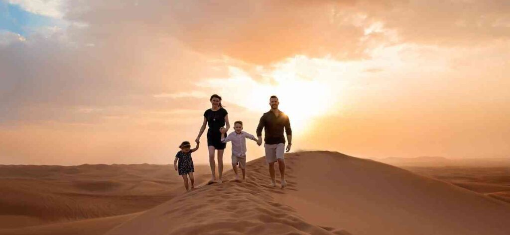 private desert safari Dubai for couples