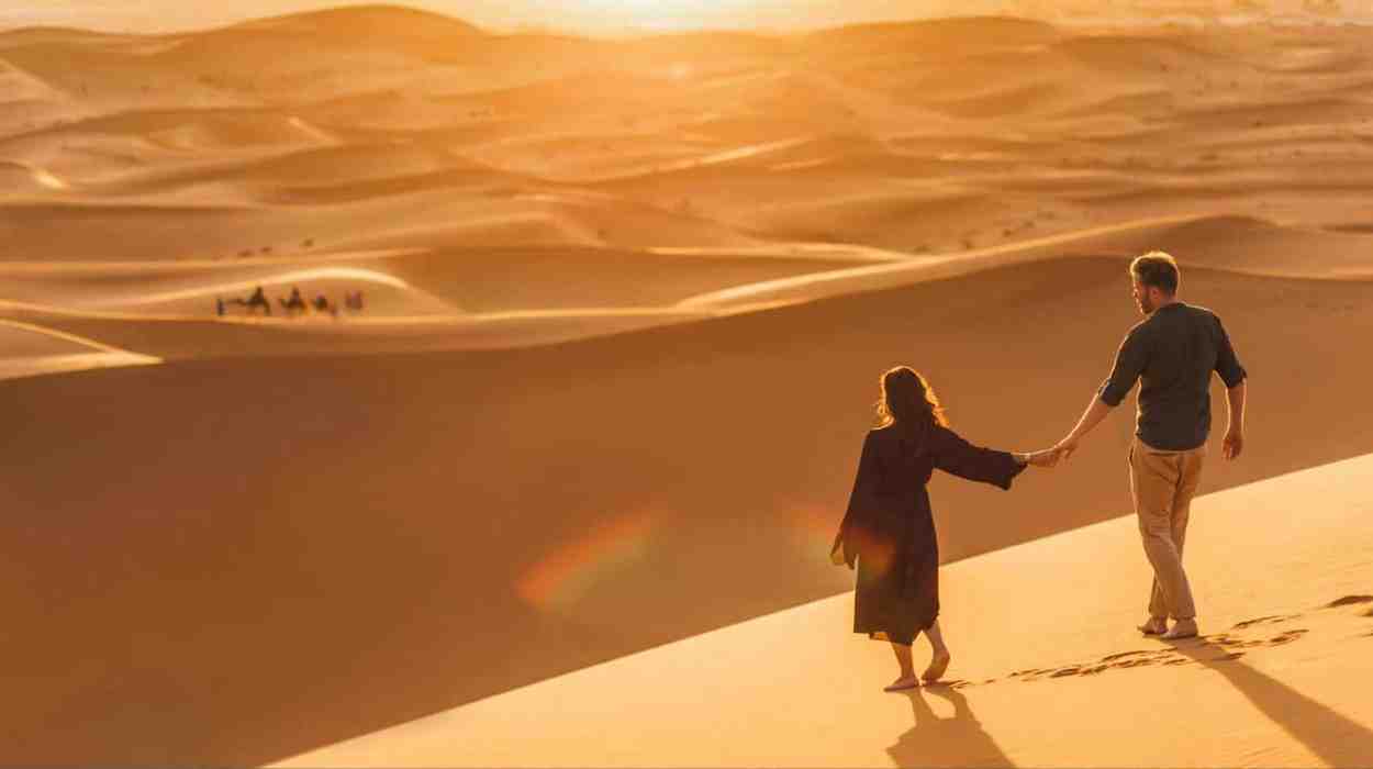 private desert safari Dubai for couples